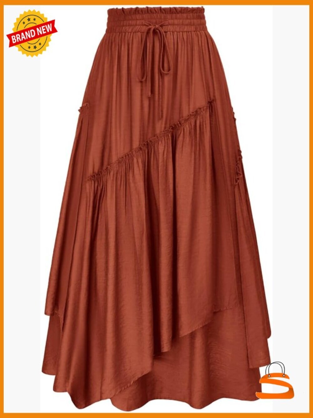 Renaissance Maxi Skirt with Pockets Plus Size